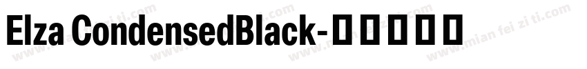 Elza CondensedBlack字体转换